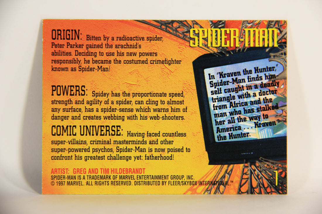 Spider-Man International 1997 Trading Card #1 Spider-Man ENG L009635