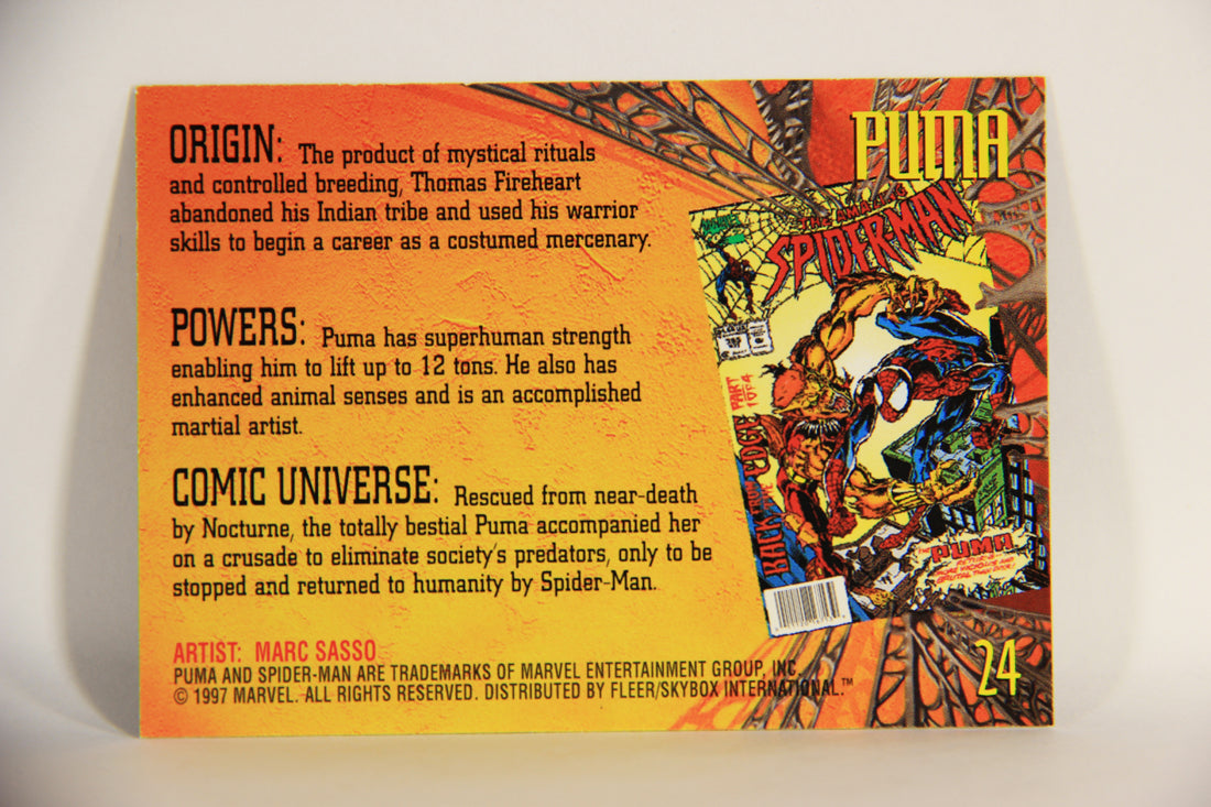 Spider-Man International 1997 Trading Card #24 Puma ENG L009658