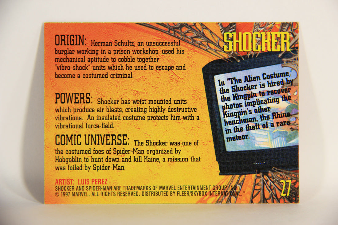 Spider-Man International 1997 Trading Card #27 Shocker ENG L009661