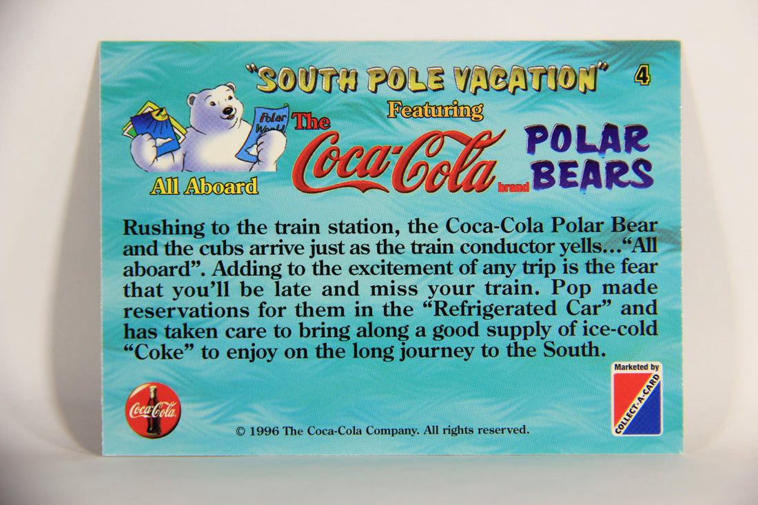 Coca-Cola Polar Bears 1996 Trading Card #4 All Aboard L009688