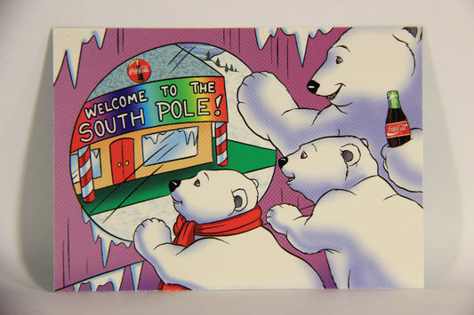 Coca-Cola Polar Bears 1996 Trading Card #7 South Pole Station L009691