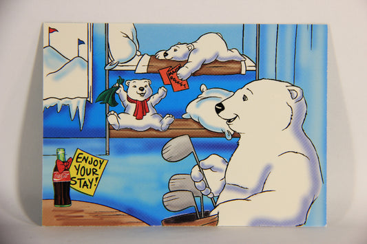 Coca-Cola Polar Bears 1996 Trading Card #9 All Checked In L009693