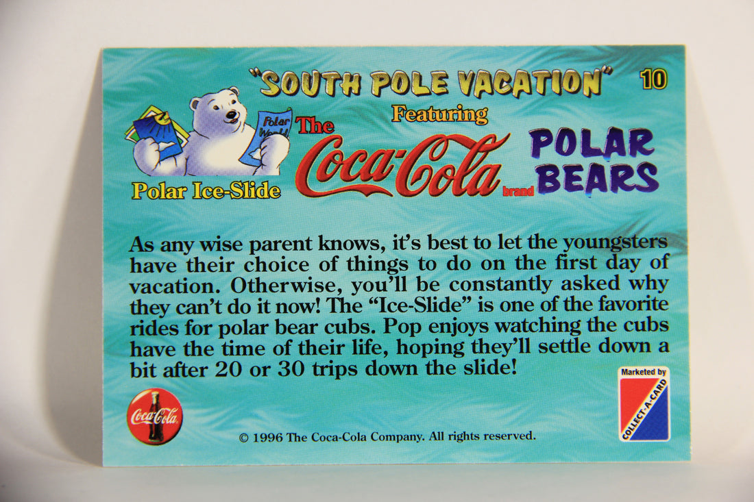 Coca-Cola Polar Bears 1996 Trading Card #10 Polar Ice-Slide L009694