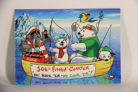 Coca-Cola Polar Bears 1996 Trading Card #16 Fishing Expedition L009700