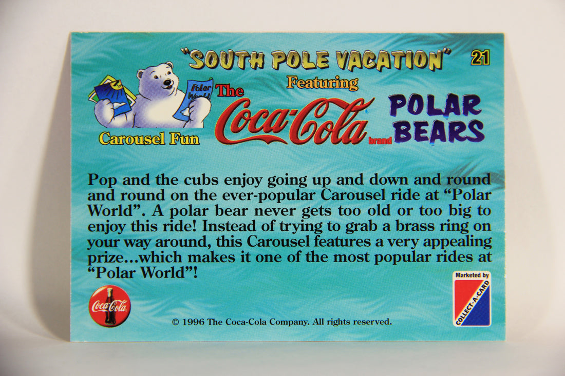 Coca-Cola Polar Bears 1996 Trading Card #21 Carousel Fun L009705
