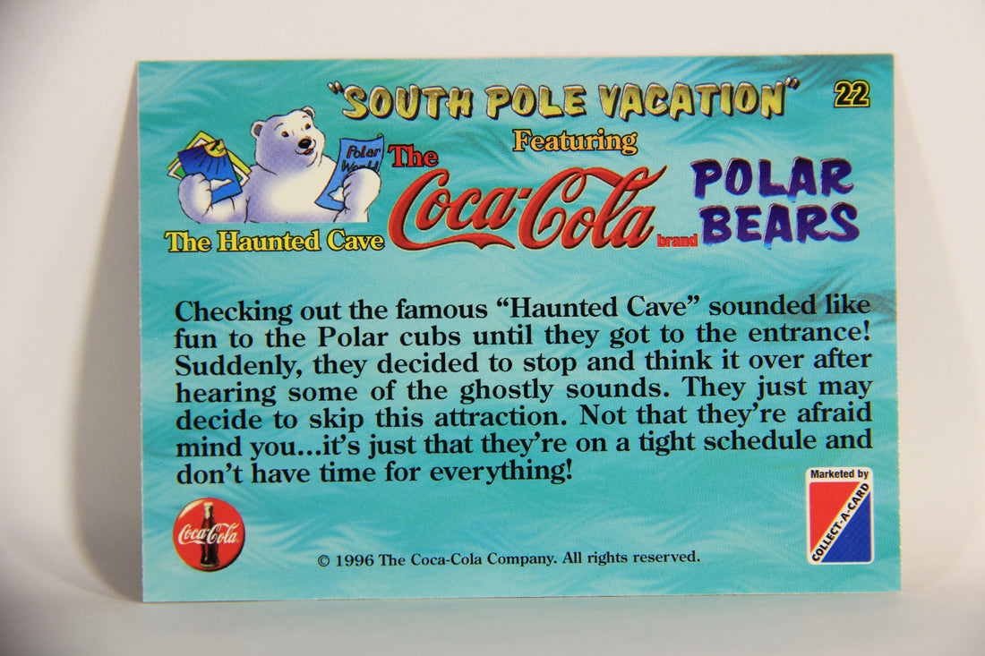 Coca-Cola Polar Bears 1996 Trading Card #22 The Haunted Cave L009706