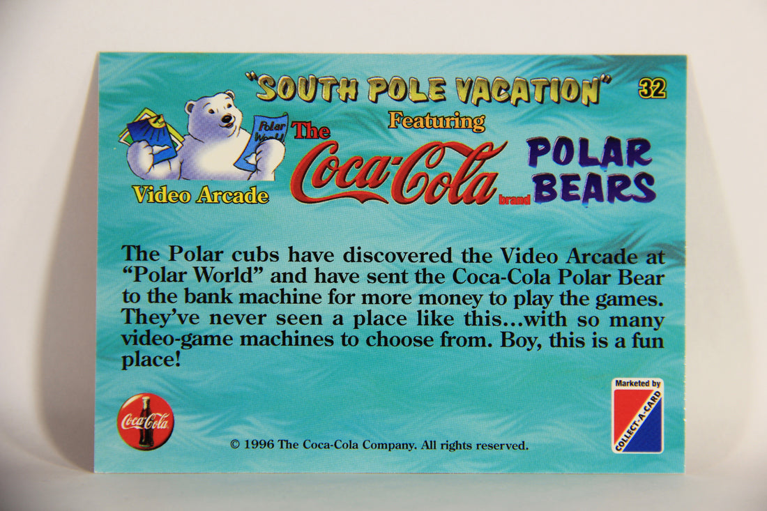 Coca-Cola Polar Bears 1996 Trading Card #32 Video Arcade L009716