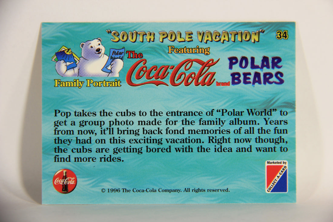 Coca-Cola Polar Bears 1996 Trading Card #34 Family Portrait L009718