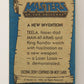 Masters Of The Universe MOTU 1984 Trading Card #8 A New Invention ENG L009742