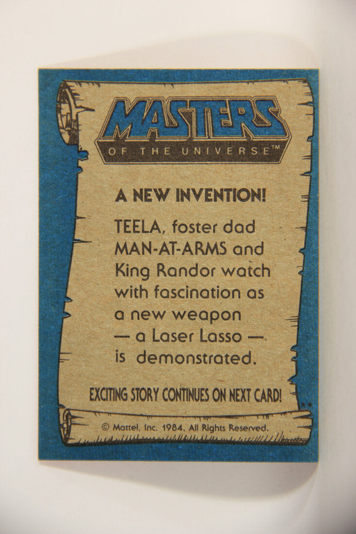 Masters Of The Universe MOTU 1984 Trading Card #8 A New Invention ENG L009742