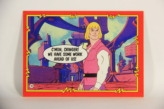 Masters Of The Universe MOTU 1984 Trading Card #10 The Adventure Begins ENG L009744