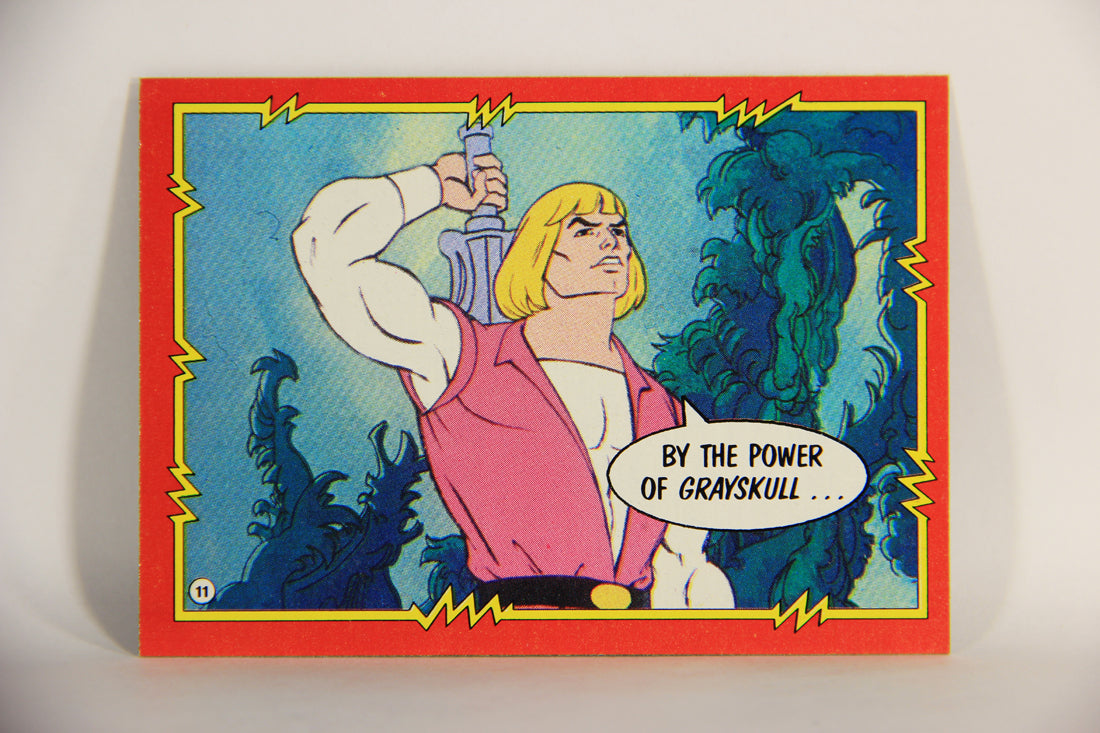 Masters Of The Universe MOTU 1984 Trading Card #11 Commanding The Mystic Forces ENG L009745