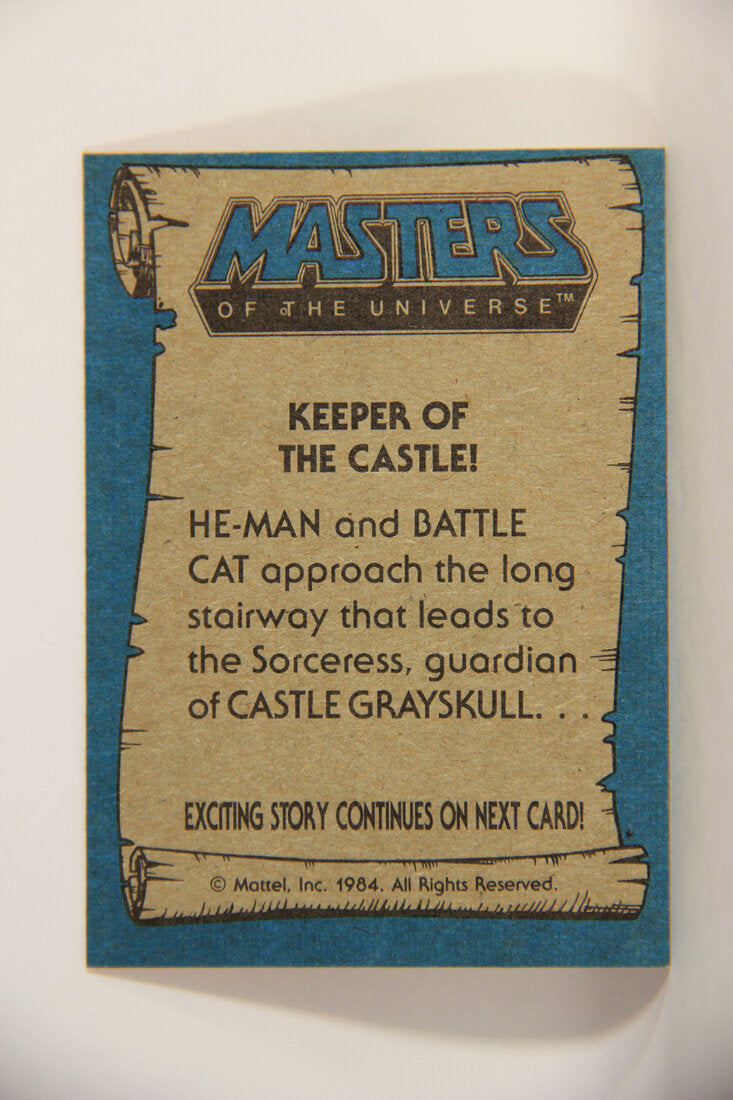 Masters Of The Universe MOTU 1984 Trading Card #17 Keeper Of The Castle ENG L009751