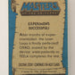 Masters Of The Universe MOTU 1984 Trading Card #28 Experiment Successful ENG L009762