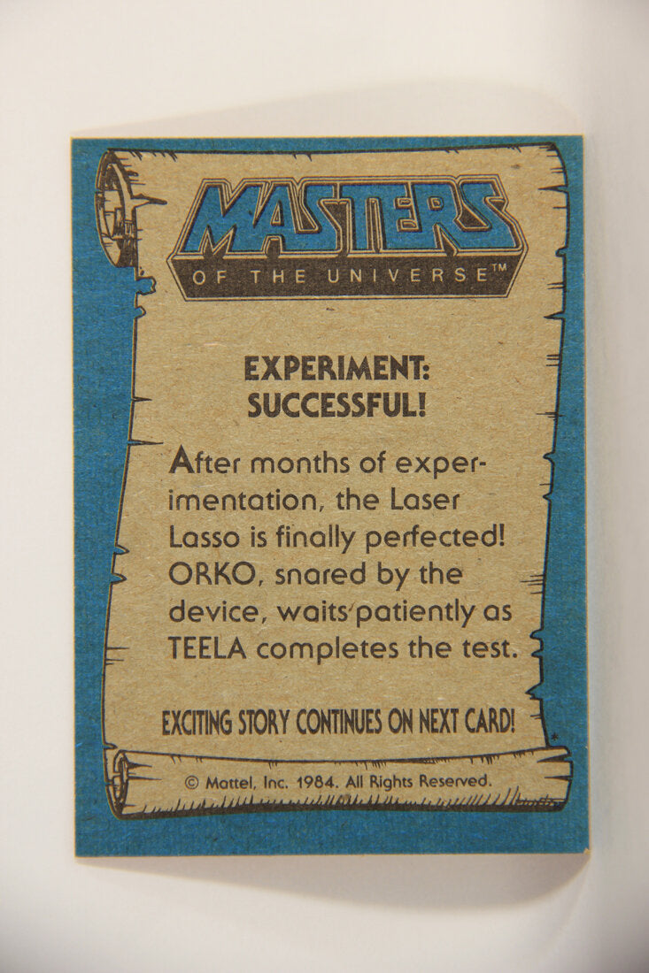Masters Of The Universe MOTU 1984 Trading Card #28 Experiment Successful ENG L009762