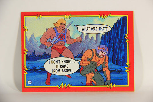 Masters Of The Universe MOTU 1984 Trading Card #35 Reeling From The Attack ENG L009769