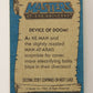 Masters Of The Universe MOTU 1984 Trading Card #36 Device Of Doom ENG L009770