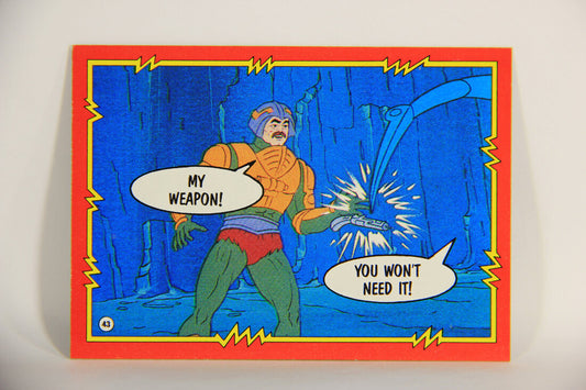 Masters Of The Universe MOTU 1984 Trading Card #43 Disarmed ENG L009777