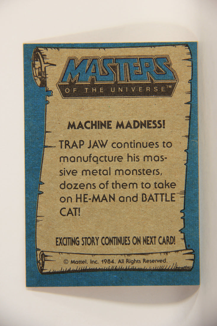 Masters Of The Universe MOTU 1984 Trading Card #45 Machine Madness ENG L009779