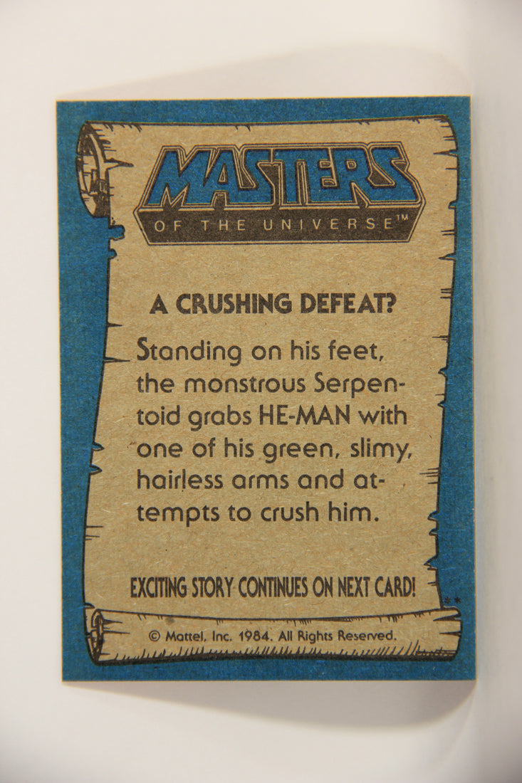 Masters Of The Universe MOTU 1984 Trading Card #49 A Crushing Defeat ENG L009783