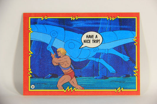 Masters Of The Universe MOTU 1984 Trading Card #51 He-Man Wins The First Round ENG L009785