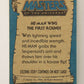 Masters Of The Universe MOTU 1984 Trading Card #51 He-Man Wins The First Round ENG L009785