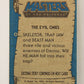 Masters Of The Universe MOTU 1984 Trading Card #54 The Evil Ones ENG L009788