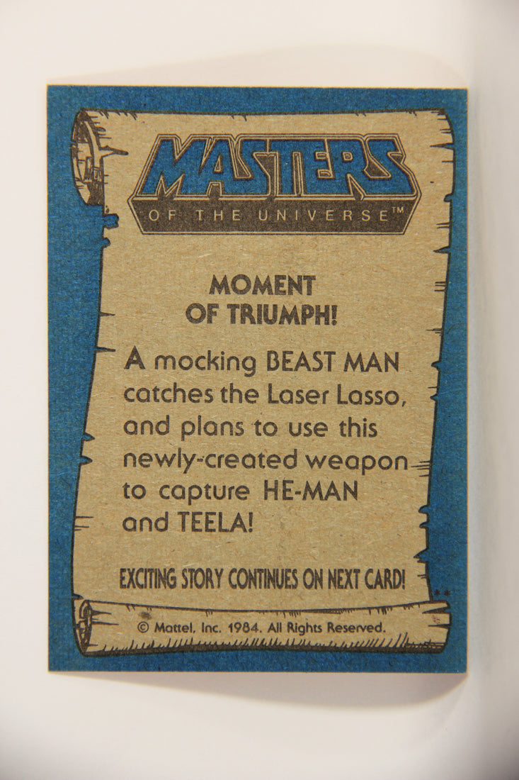Masters Of The Universe MOTU 1984 Trading Card #62 Moment Of Triumph ENG L009796