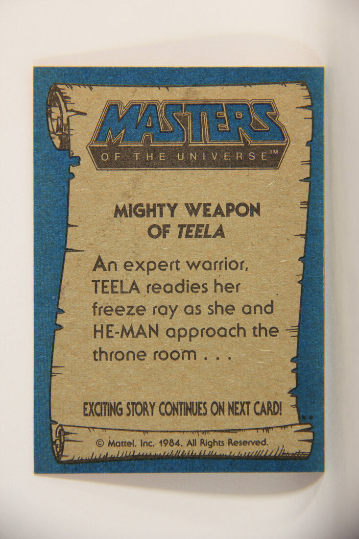 Masters Of The Universe MOTU 1984 Trading Card #68 Mighty Weapon Of Teela ENG L009802