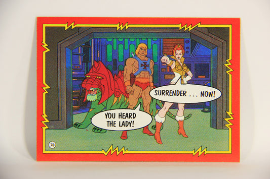 Masters Of The Universe MOTU 1984 Trading Card #70 Moment Of Truth ENG L009804