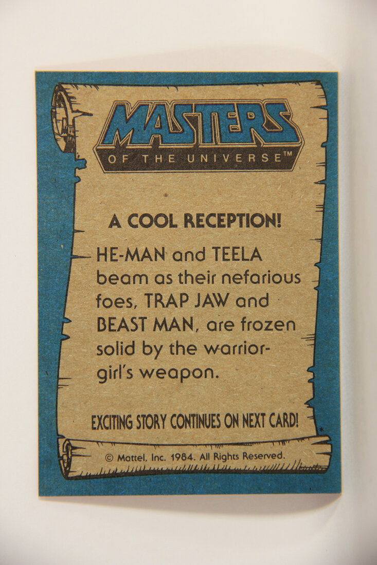 Masters Of The Universe MOTU 1984 Trading Card #73 A Cool Reception ENG L009807