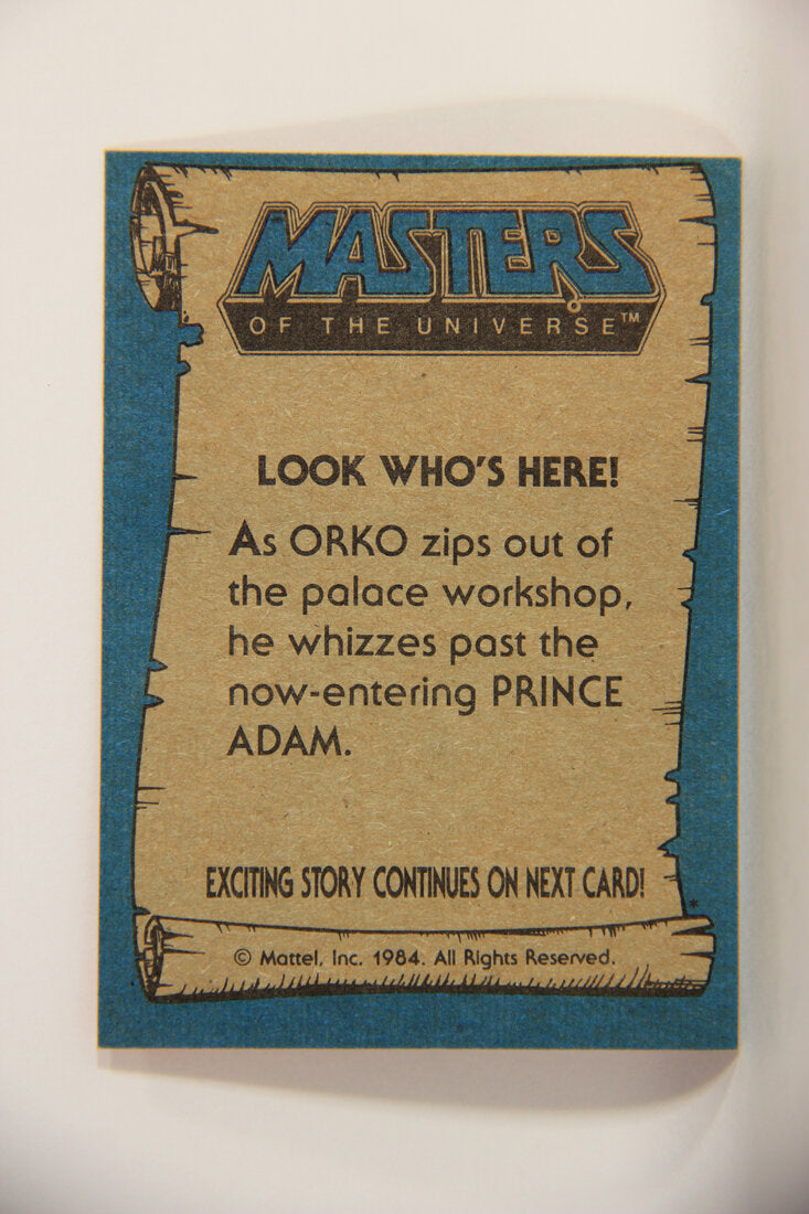 Masters Of The Universe MOTU 1984 Trading Card #84 Look Who's Here ENG L009818