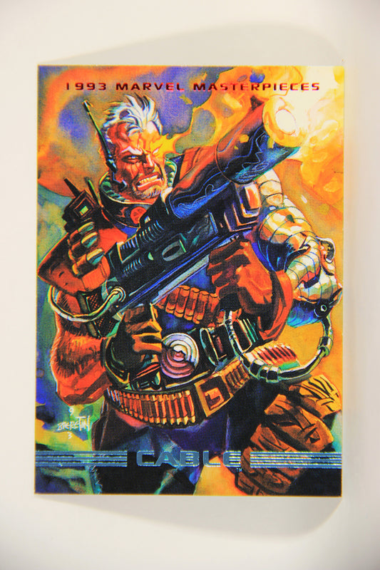 Marvel Masterpieces 1993 Trading Card #18 Cable ENG SkyBox L009946