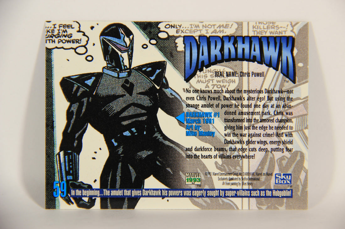 Marvel Masterpieces 1993 Trading Card #59 Darkhawk ENG SkyBox L009987