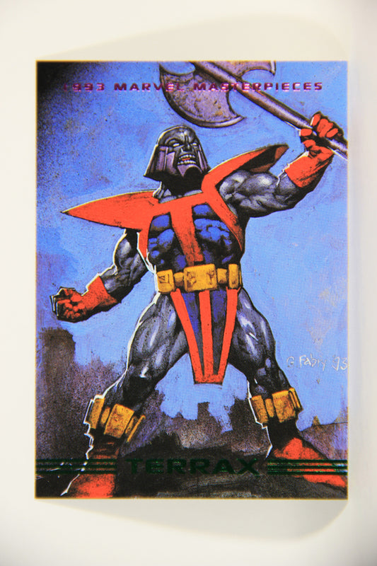 Marvel Masterpieces 1993 Trading Card #88 Terrax ENG SkyBox L010016
