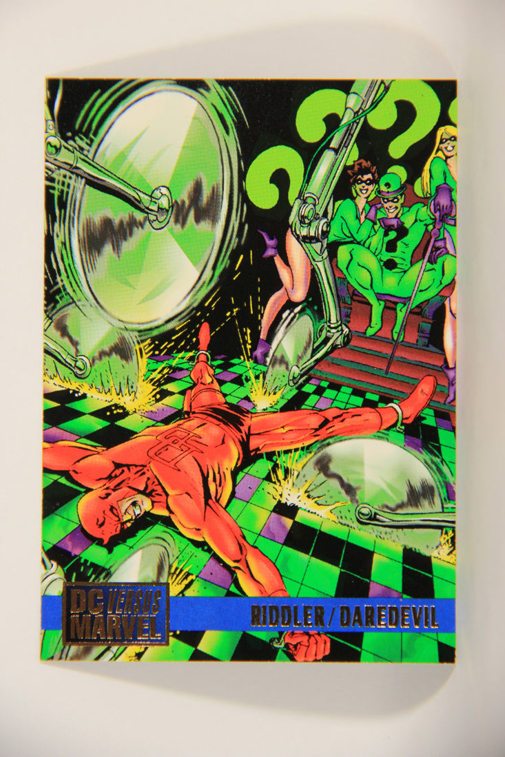 DC Versus Marvel Comics 1995 Trading Card #72 Riddler Vs Daredevil ENG L010020