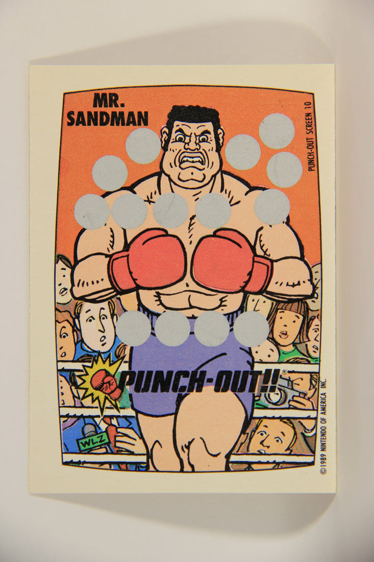 Nintendo Punch-Out 1989 Scratch-Off Card Screen #10 Of 10 ENG L010033