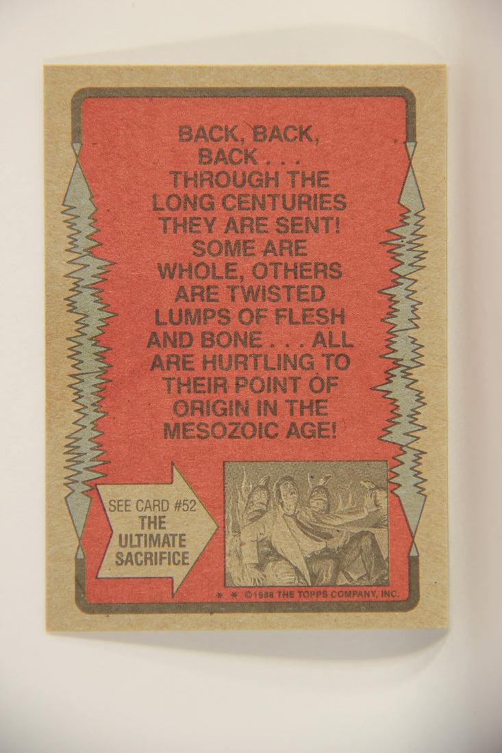 Dinosaurs Attack 1988 Vintage Trading Card #51 Time Twister ENG L010095