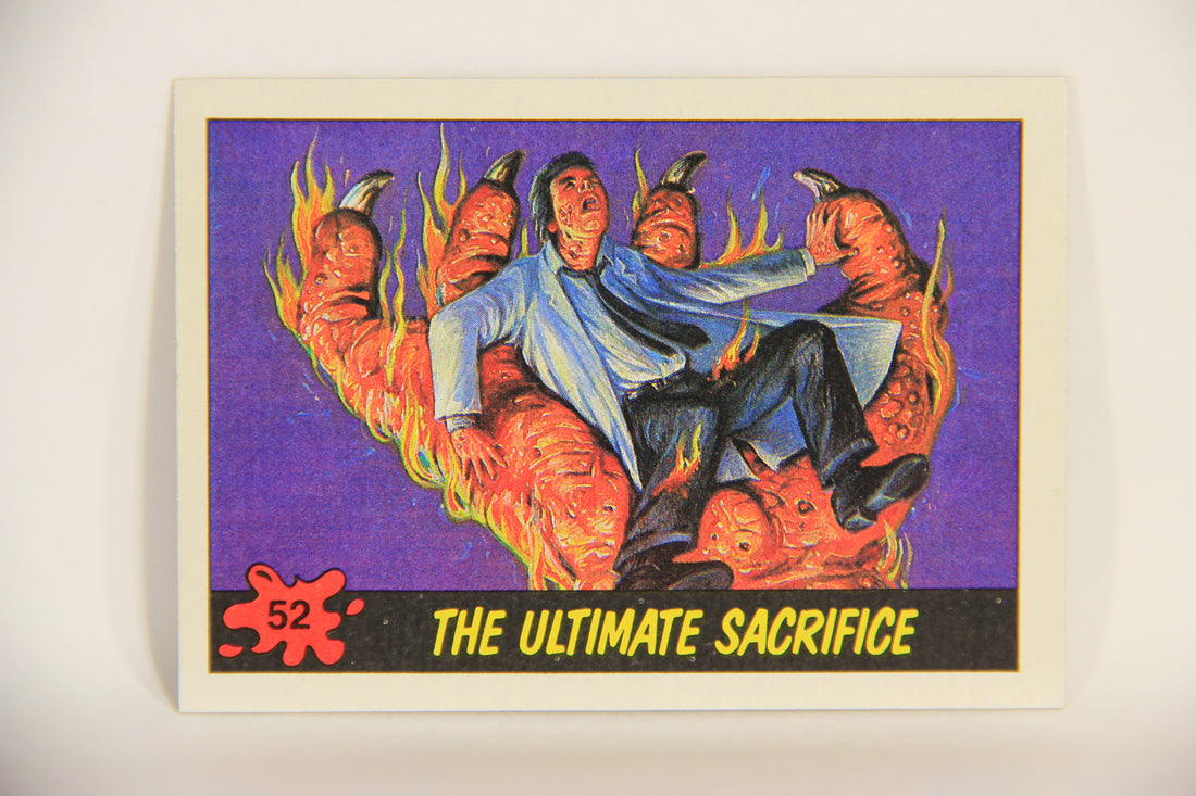 Dinosaurs Attack 1988 Vintage Trading Card #52 The Ultimate Sacrifice ENG L010096