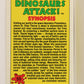 Dinosaurs Attack 1988 Vintage Trading Card #55 Checklist ENG L010099