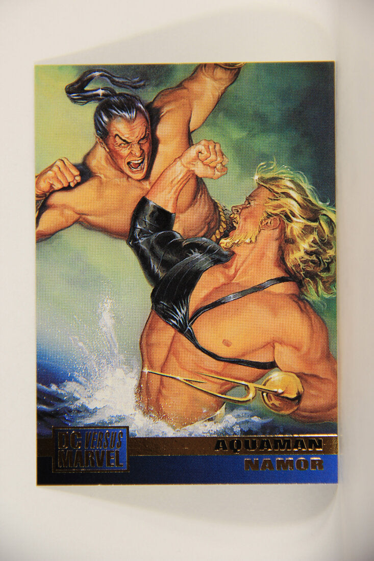 DC Versus Marvel Comics 1995 Trading Card #46 Aquaman Vs Namor ENG L010550