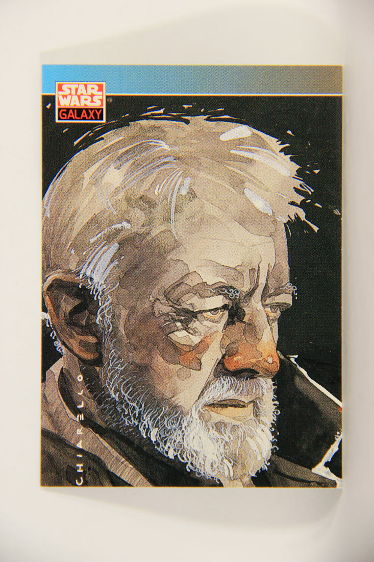 Star Wars Galaxy 1993 Topps Card #88 Ben Obi-Wan Kenobi Artwork ENG L010604