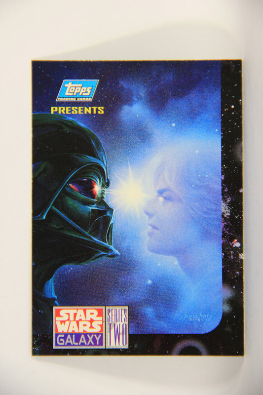 Star Wars Galaxy 1994 Topps Trading Card #141 Title Card Darth Vader And Luke Artwork ENG L010611