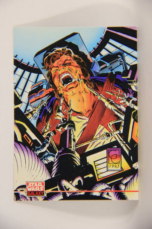 Star Wars Galaxy 1994 Topps Trading Card #217 Han Solo's Torture Scene Artwork ENG L010623