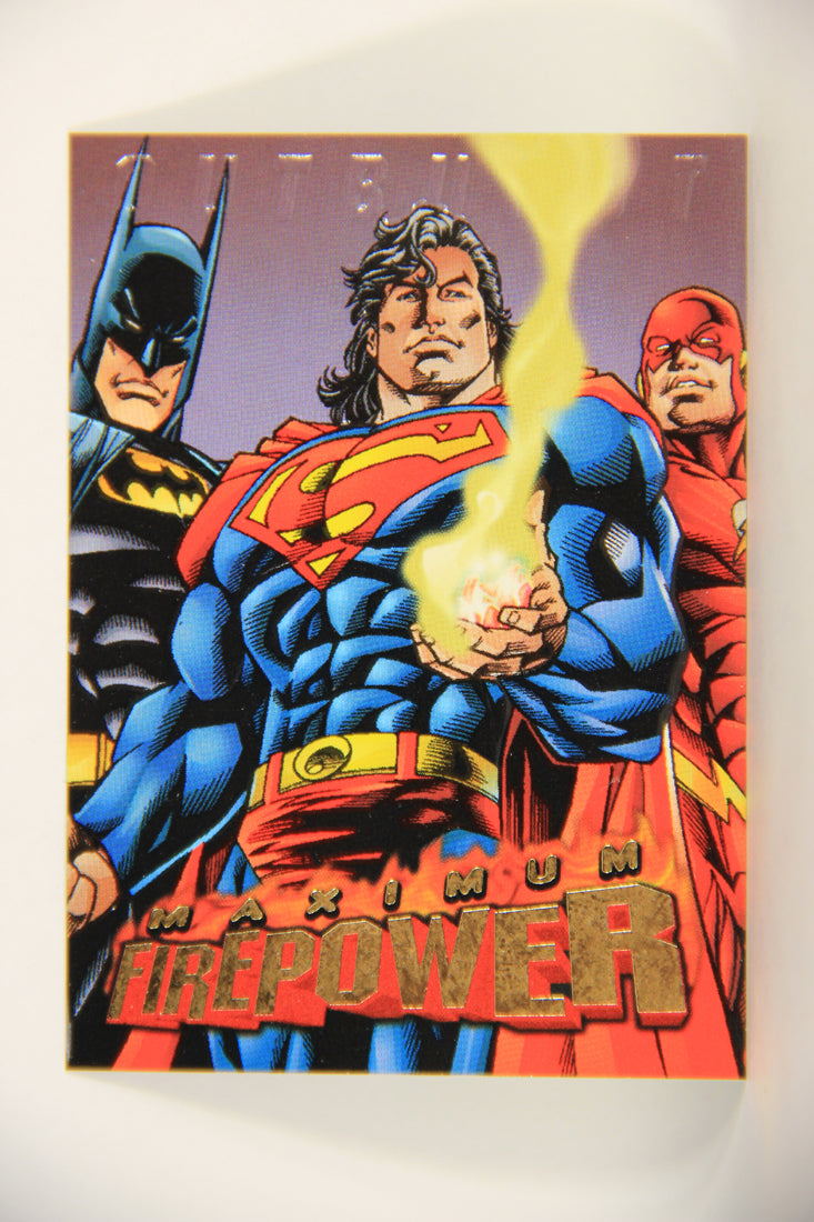 DC Outburst Firepower 1996 Card #20 Of 20 United They Stand Embossed Chase Card L010639