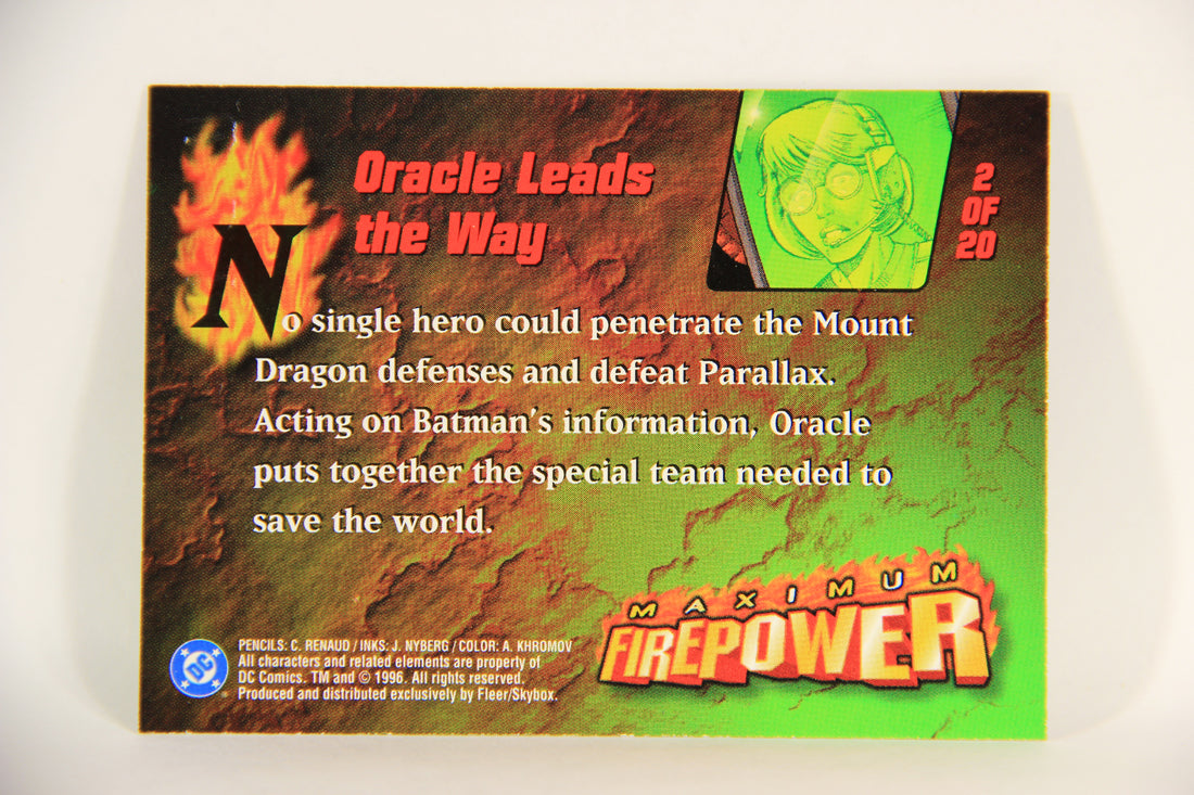 DC Outburst Firepower 1996 Card #2 Of 20 Oracle Leads The Way Chase Card L010885