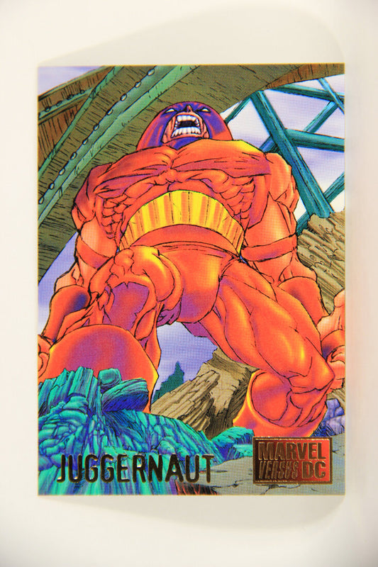 DC Versus Marvel Comics 1995 Trading Card #34 Juggernaut ENG L010904