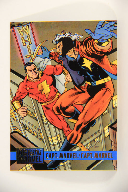 DC Versus Marvel Comics 1995 Trading Card #56 Capt. Marvel Vs Capt. Marvel ENG L010914