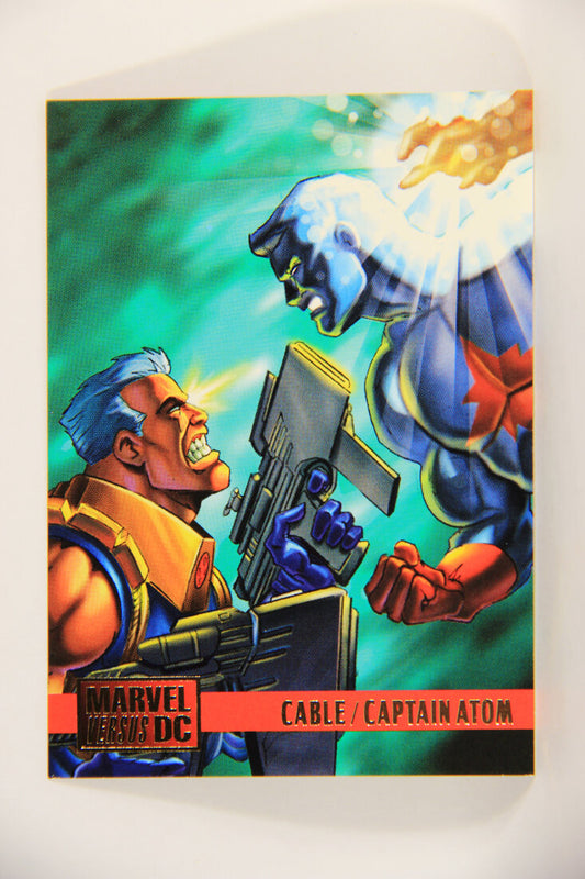 DC Versus Marvel Comics 1995 Trading Card #57 Cable Vs Captain Atom ENG L010915