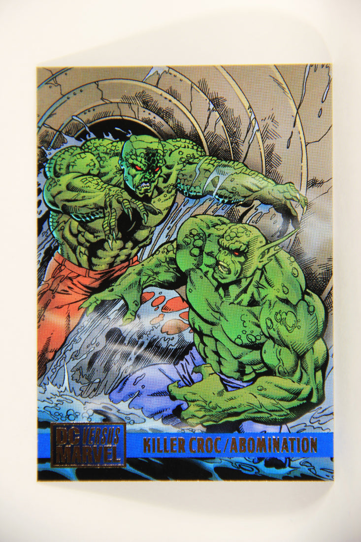 DC Versus Marvel Comics 1995 Trading Card #84 Killer Croc Vs Abomination ENG L010924